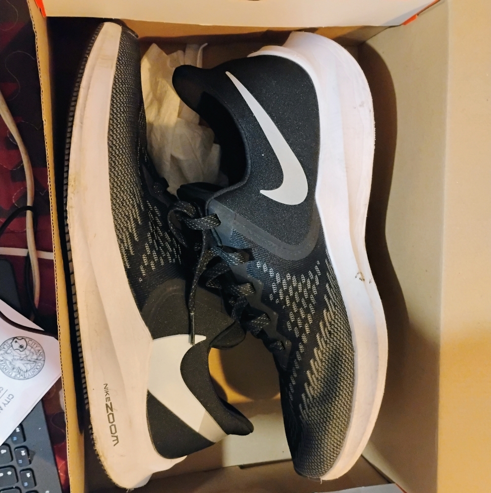 Nike Black and White Sneakers with Modern Design